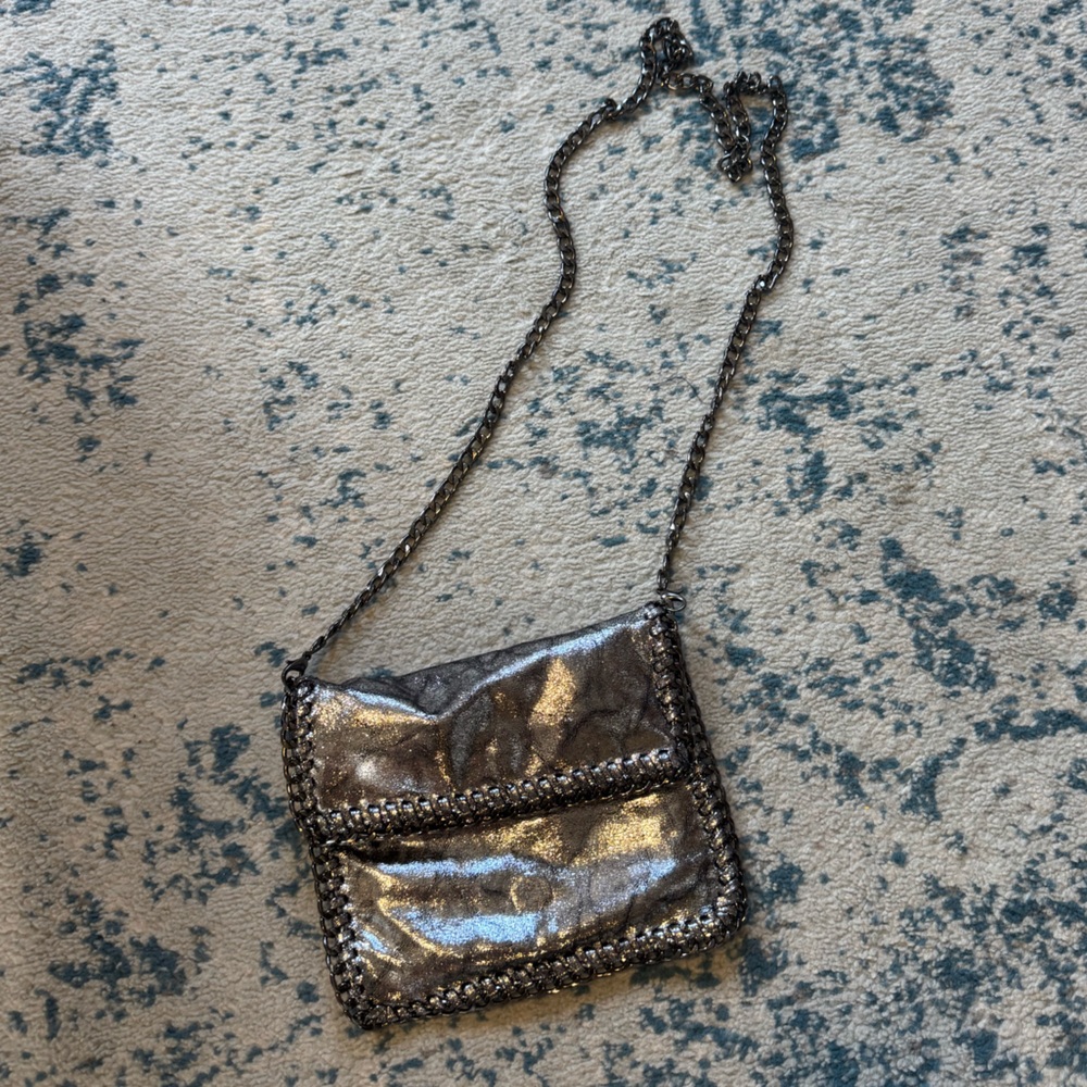 Silver Crossbody Bag